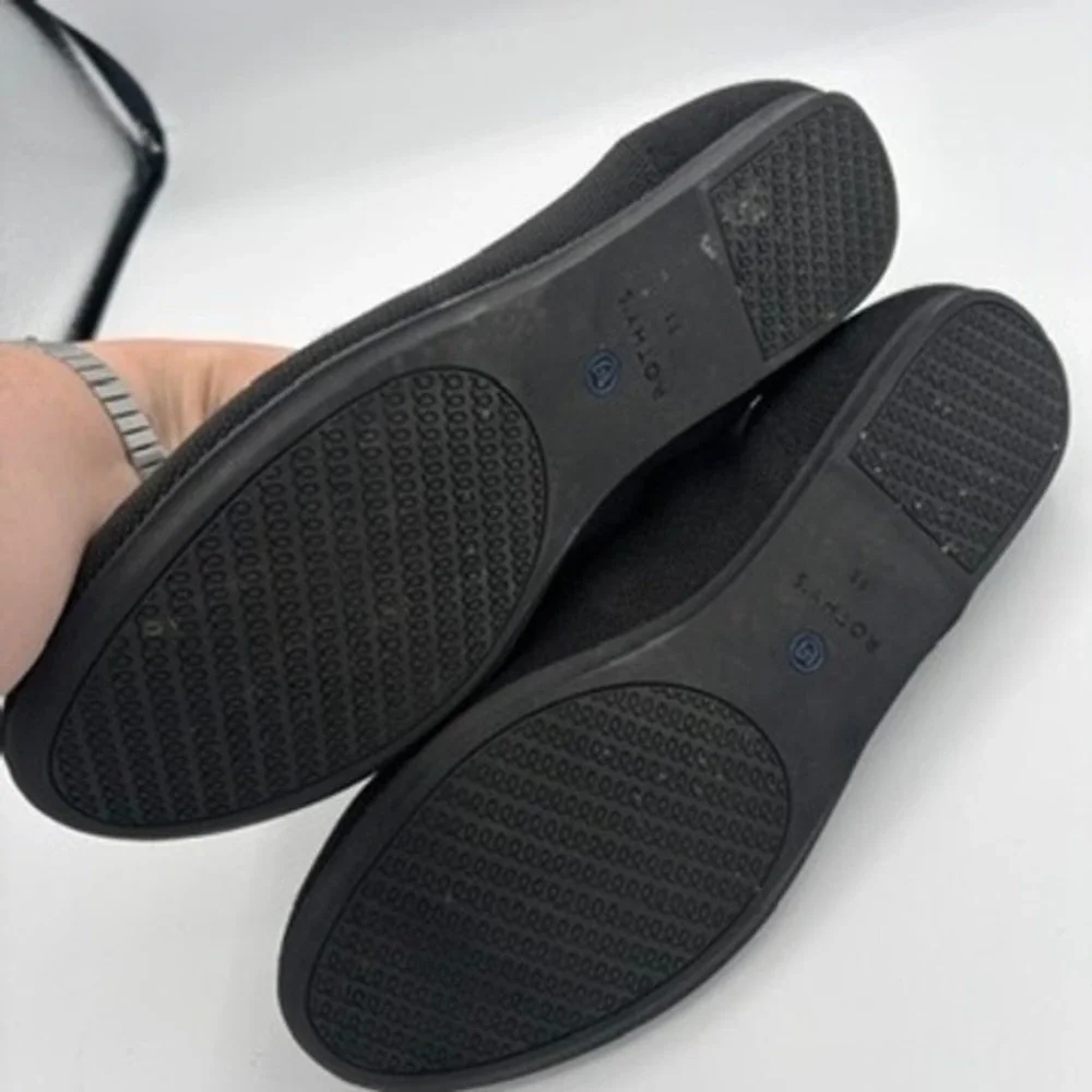 Rothys The Loafers Women Sz 11 Black Slip On Flat Comfort Shoes - Picture 6 of 10